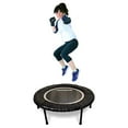 thumbnail image 1 of LEAPS & REBOUNDS 48" Mini Fitness Trampoline & Rebounder for Adults, Gray, 1 of 6