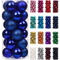 thumbnail image 1 of LEAQU 24 Pcs Set, Plastic Shatterproof Christmas Ball Ornaments, Holiday Decor, 1 of 4