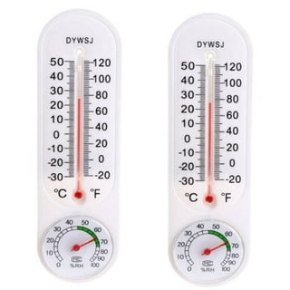 QIFEI 2Pcs Wall Thermometer Indoor Outdoor Home Office Garden