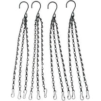 LEAQU 4Pcs Hanging Basket Chains Flower Pot Replacement Chain Hanger for Bird Feeders, Planters, Lanterns and Ornaments