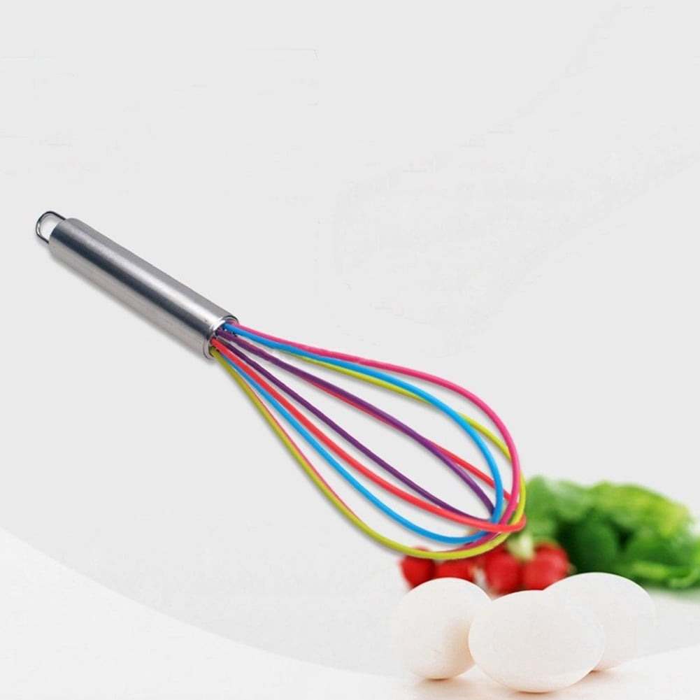 LEAQU Multicolor Egg Beater Wisk,Stainless Steel Whisk,Manual Whisk
