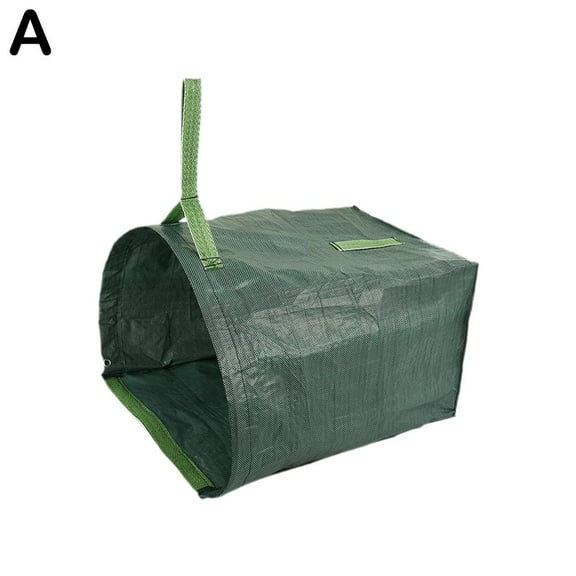LEARNEVER 53 Gallon Garden Leaf Waste Bag Reusable PP Material with Handles Tear Resistant Foldable Outdoor Trash Bag