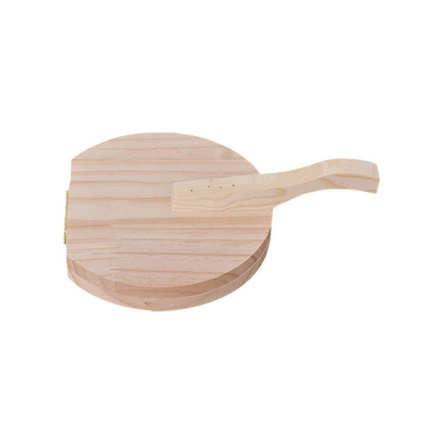 LEARNEVER Dumpling Maker Wooden Tortilla Dough Roller Pasta Press