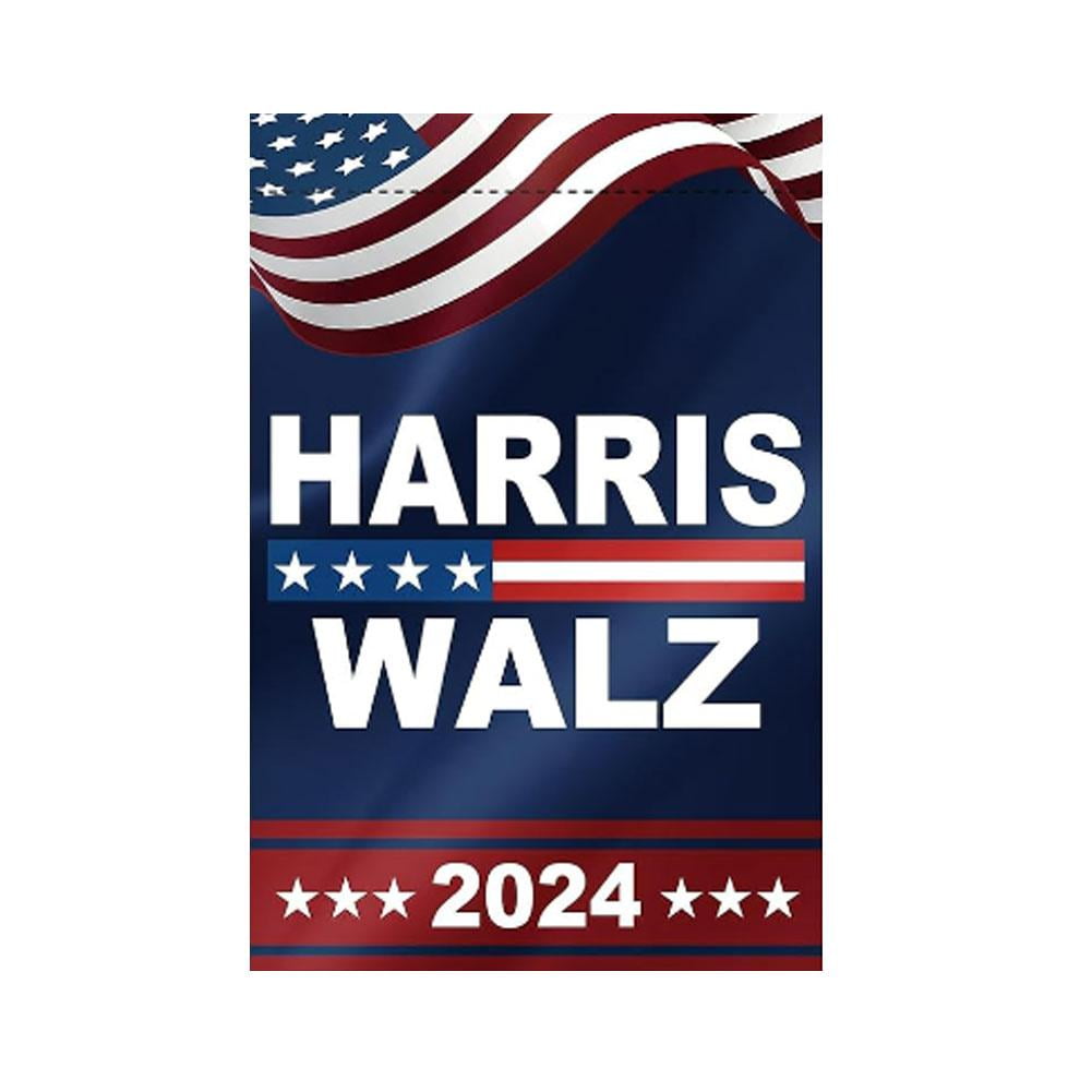 LEARNEVER Harris Walz 2024 US Election Flag Garden Decorative Flag Doublesided Yard GXL