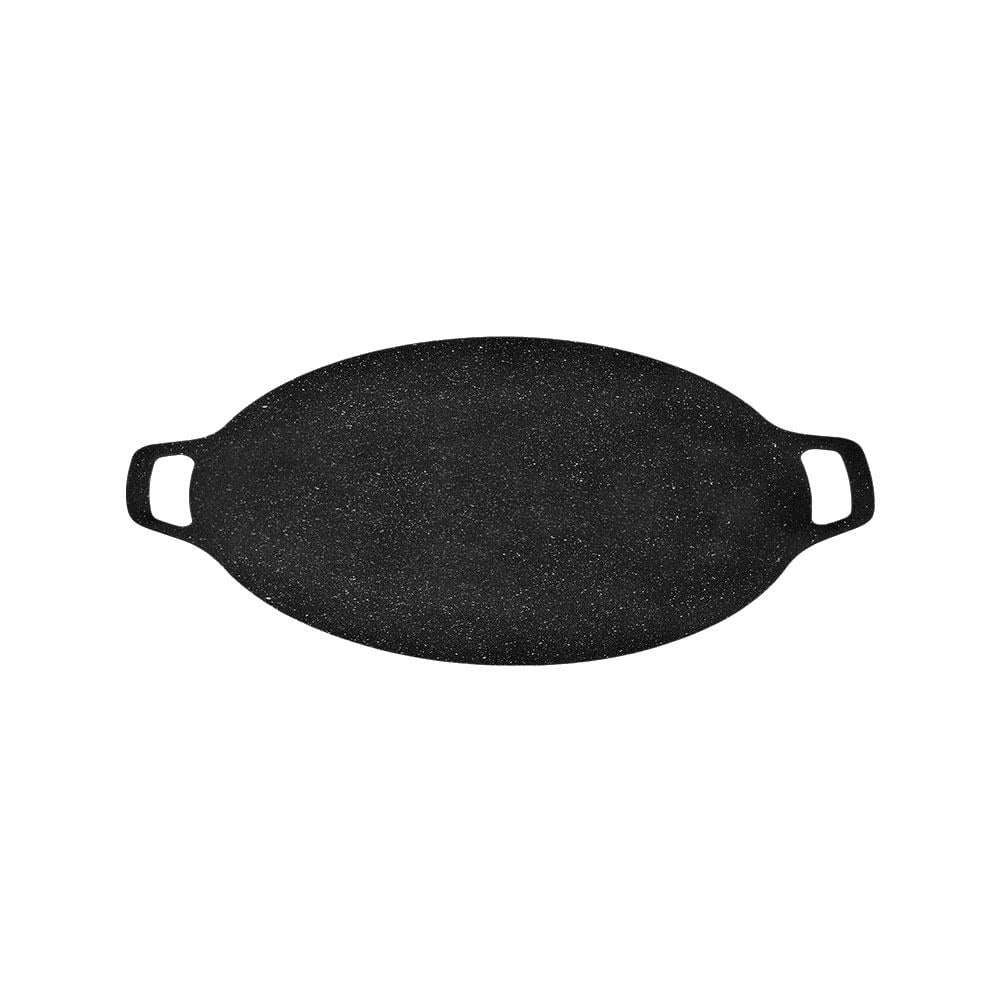LEARNEVER Korean BBQ Grill Pan,Portable NonStick Aluminum Korean Grill