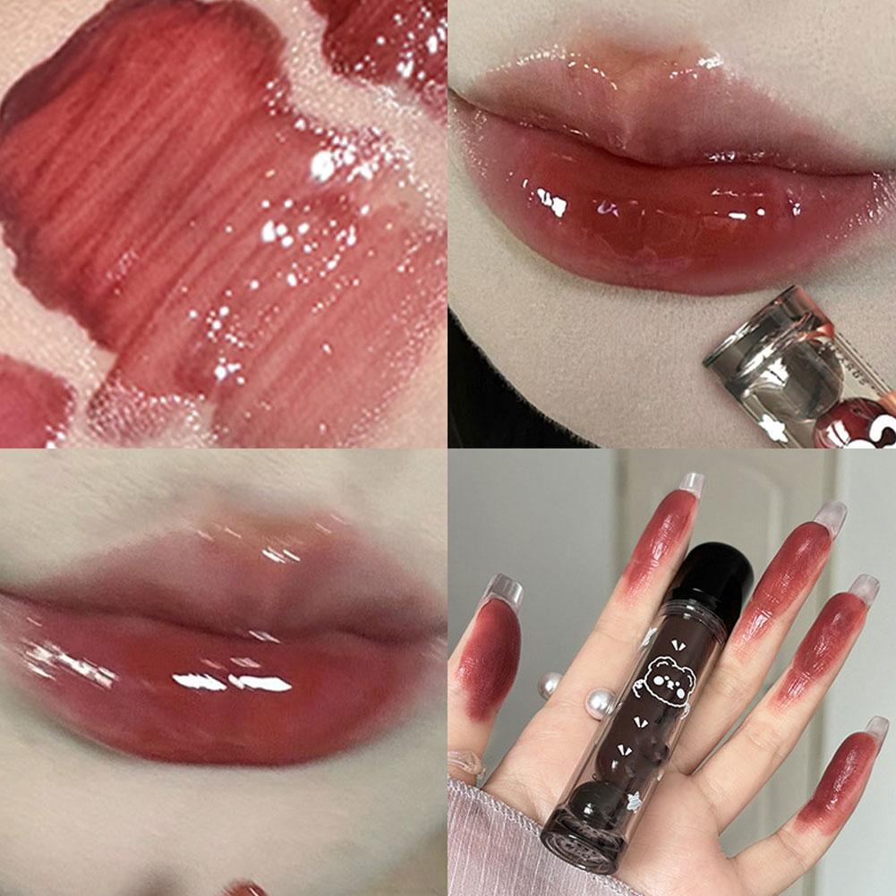 LEARNEVER Mirror Lip Glaze Water Gloss Waterproof Long Lasting Makeup