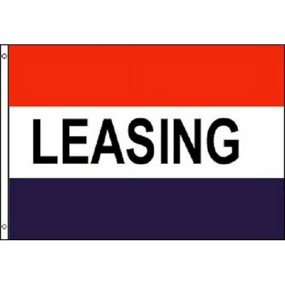 LEASING Flag Rental Advertising Banner Real Estate Sign Lease Pennant 3x5 New