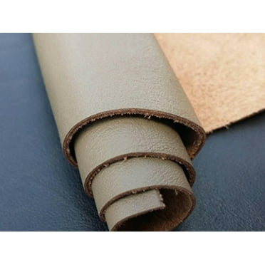 LEATHER HIDES - COW SKINS VARIOUS COLORS (12 X 24 Inches 2 Square Foot, TAUPE)