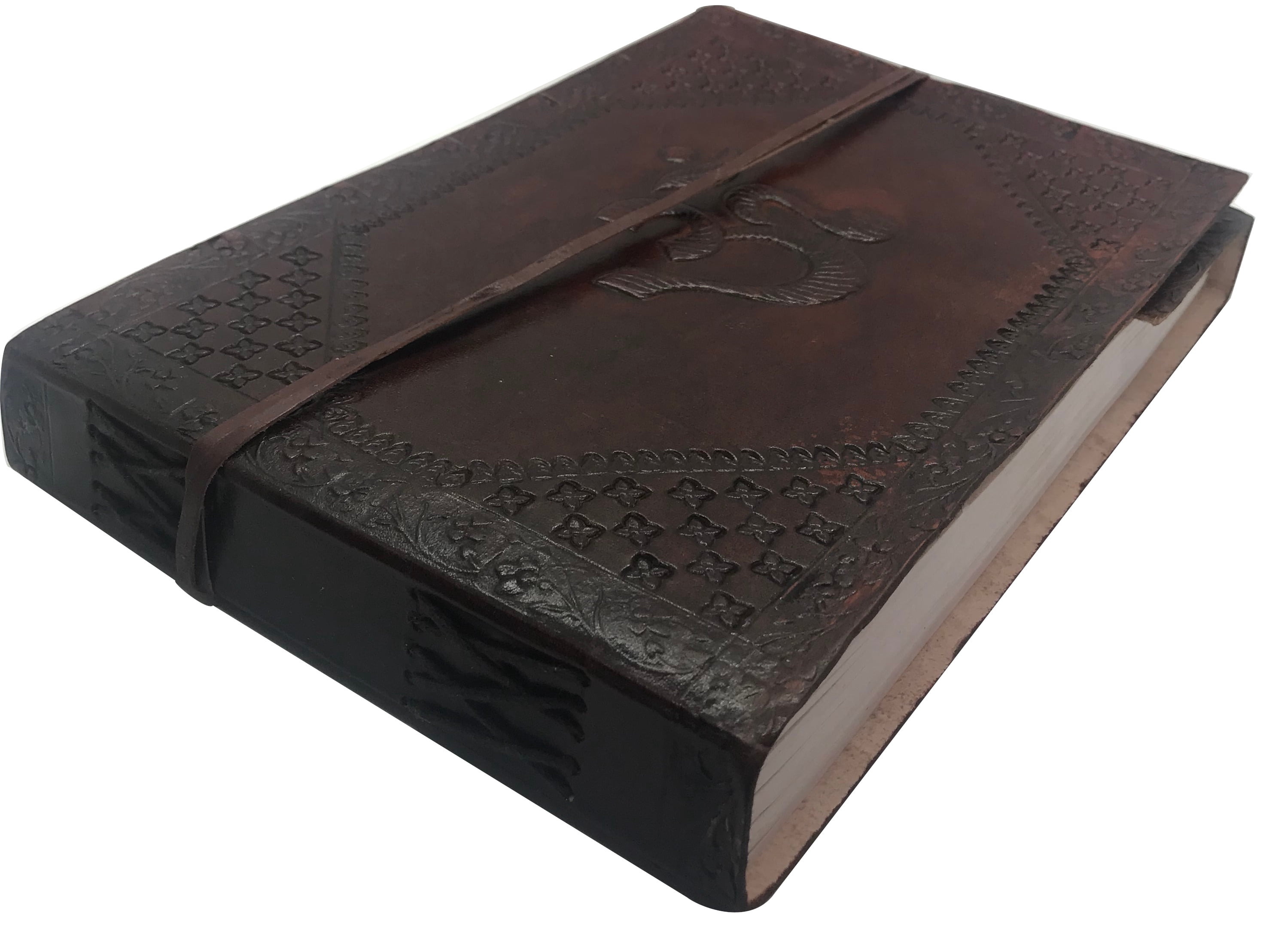 LEATHER JOURNAL - Handmade Antique Writing Notebook- Daily notepad, art sketchbook or travel diary for men & women