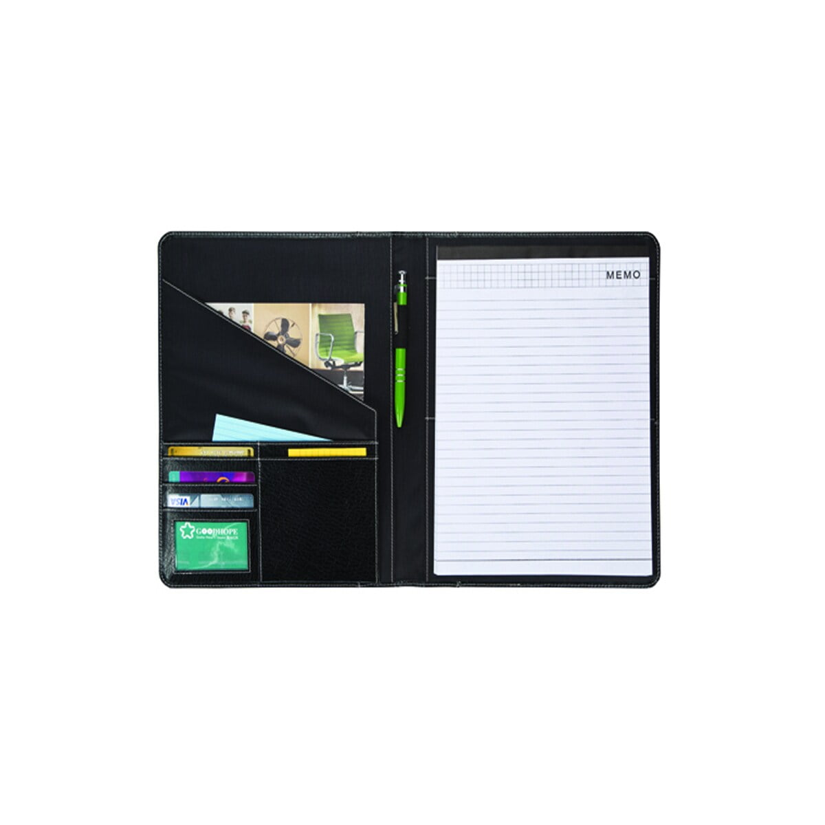 LEATHER MEMO PAD HOLDER FOR BUSINESS