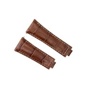 LEATHER STRAP ITALIAN FOR ROLEX DAYTONA 116519 116520 116523 WATCH BROWN WS
