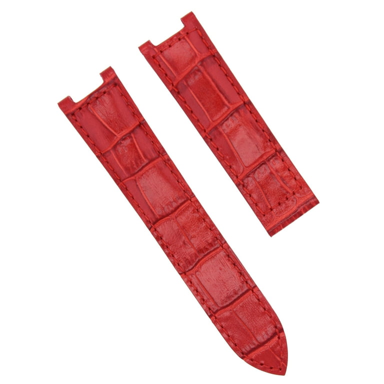 LEATHER WATCH STRAP BAND BRACELET FOR CARTIER PASHA 1032 2113