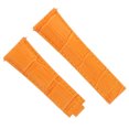 thumbnail image 1 of LEATHER WATCH STRAP BAND FOR ROLEX DAYTONA 16518 16519 16520 116528 ORANGE SHORT, 1 of 2