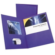 Oxford  Twin-Pocket Portfolios, Purple, Pack Of 10