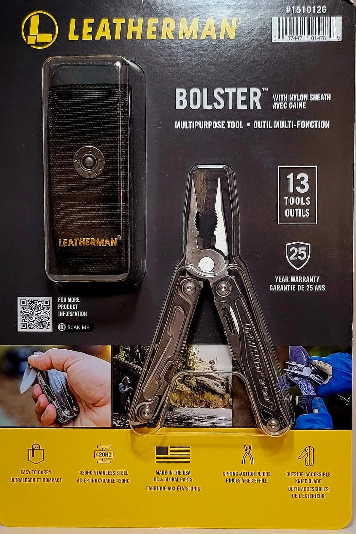 LEATHERMAN BOLSTER 13 TOOL MULTI TOOL NIP MADE USA.