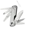 thumbnail image 1 of LEATHERMAN, FREE T4 Multitool and EDC Knife with Magnetic Locking and One Hand Accessible, Stainless, 1 of 5