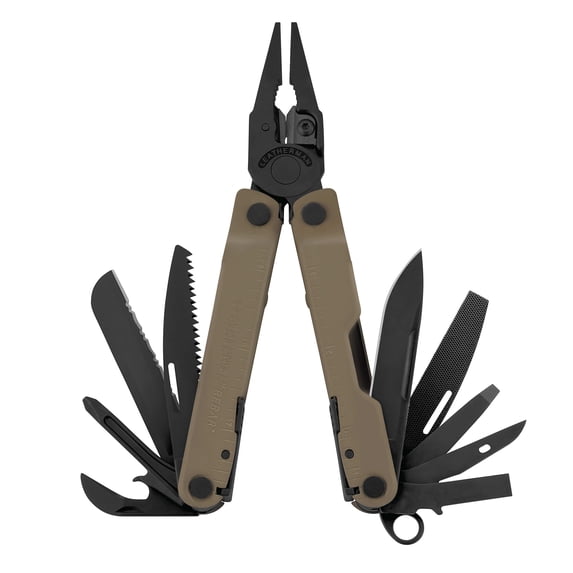 LEATHERMAN, Rebar Multitool with Premium Replaceable Wire Cutters and Saw, Coyote Tan with Nylon Sheath