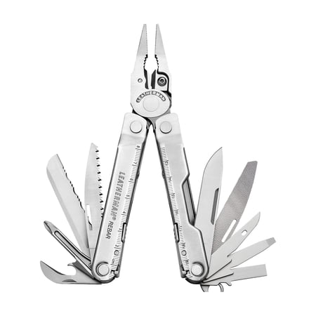 LEATHERMAN, Rebar Multitool with Premium Replaceable Wire Cutters and Saw, Stainless Steel
