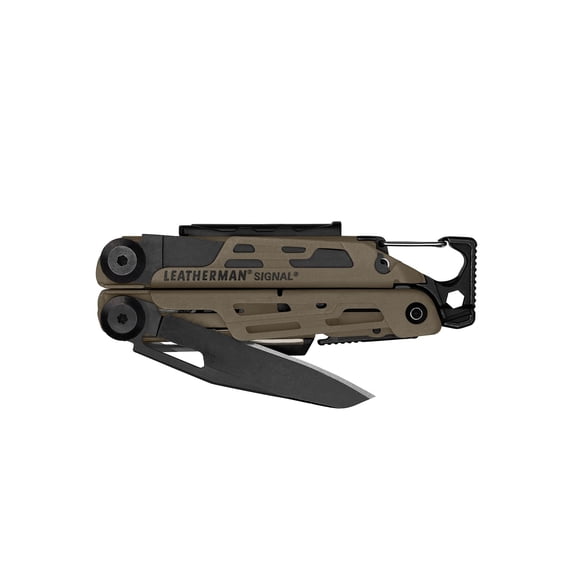 LEATHERMAN, Signal, 19-in-1 Multi-tool for Outdoors, Camping, Hiking, Fishing, Survival, Durable & Lightweight EDC, Made in the USA, Coyote Tan