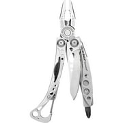 LEATHERMAN, Skeletool Lightweight Multitool with Combo Knife and Bottle Opener, Stainless Steel