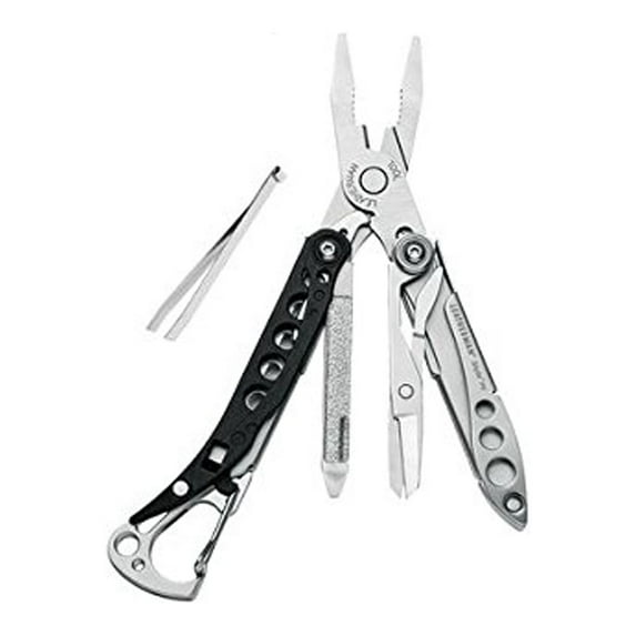 LEATHERMAN, Style PS Keychain Multitool with Spring-Action Scissors and Grooming Tools, Black