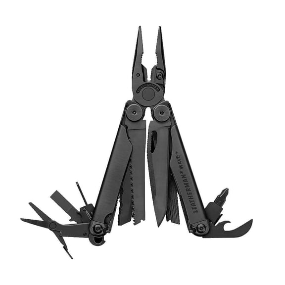 LEATHERMAN, Wave+, 18-in-1 Full-Size, Versatile Multi-tool for DIY, Home, Garden, Outdoors or Everyday Carry (EDC), Black