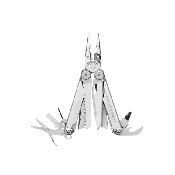 LEATHERMAN, Wave+, 18-in-1 Full-Size, Versatile Multi-tool for DIY, Home, Garden, Outdoors or Everyday Carry (EDC), Stainless Steel