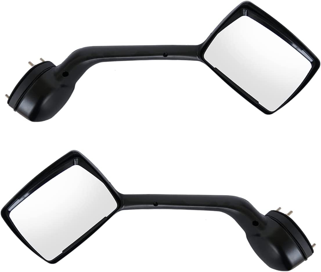 LEAVAN Chrome Truck Hood Mirrors Assembly with Mounting Kits for