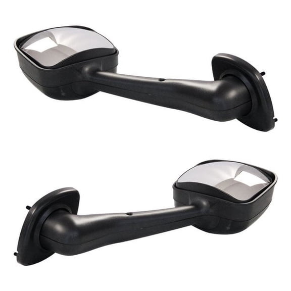 LEAVAN Hood Mirrors Kit Trucks Driver and Passenger Side Pair Black for 2008-2016 Freightliner Cascadia