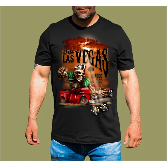 LEAVING LAS VEGAS LOADED DICE T-SHIRT