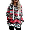 thumbnail image 1 of LEAVINGSUO Blouse for Women Long Sleeve Tops Womens Fleece Sweatshirts with Pockets Sweatshirts Athletic Hoodies Pullover Outwear, 1 of 1