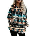thumbnail image 1 of LEAVINGSUO Blouse for Women Long Sleeve Tops Womens Fleece Sweatshirts with Pockets Sweatshirts Athletic Hoodies Pullover Outwear, 1 of 1