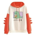 thumbnail image 1 of LEAVINGSUO Cardigan Sweaters for Women,Fashion Women Casual Hoodie Print Long Sleeve Kawaii Dinosaur Sweatshirt Tops, 1 of 5