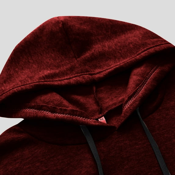 LEAVINGSUO Cardigan Sweaters for Women,Women's fashion casual loose long sleeve color hooded sweatshirt blouse