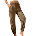 thumbnail image 1 of LEAVINGSUO Quick-Dry Breathable Straight-Leg Pant Summer Long Pants Solid Color Versatile Casual Sports Pants Khaki XXL, 1 of 9