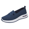thumbnail image 1 of LEAVINGSUO Shoes for Women Plus-Size Soft-Soled Comfortable Low-Cut Mesh Trendy And Comfortable Shoes Blue 36, 1 of 7