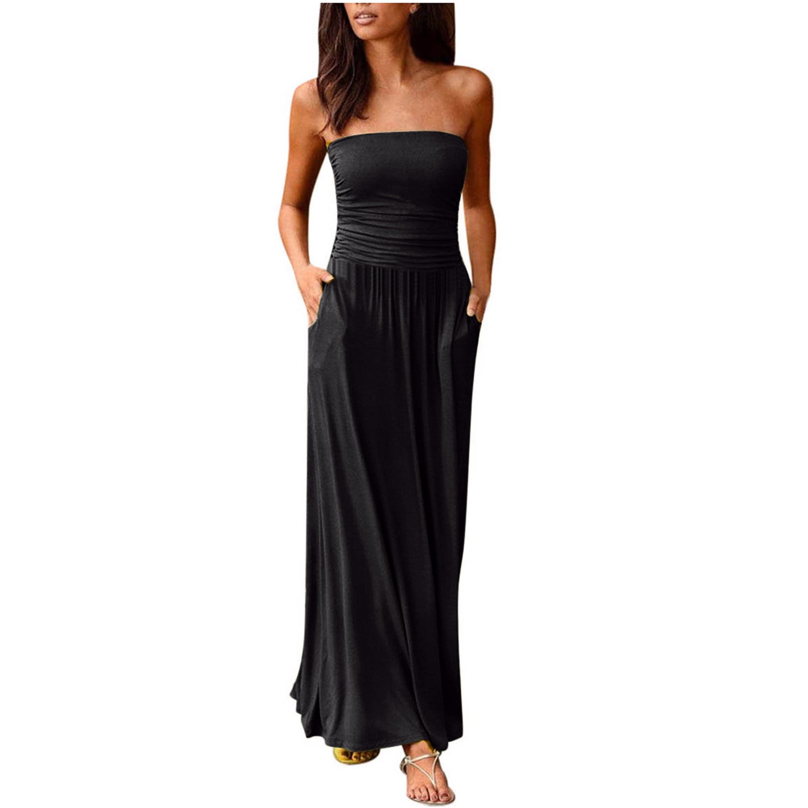 Sleeveless Loose Casual Solid Dress