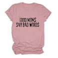 thumbnail image 1 of LEAVINGSUO Summer Tops for Women 2024! Women Letter Printing Short Sleeve Shirt Casual Tops Blouse, 1 of 3