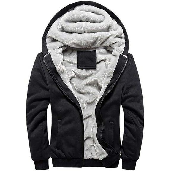 LEAVINGSUO Winter Clothes Woman Men's Fashion and Winter Loose Casual Solid Color Jacket
