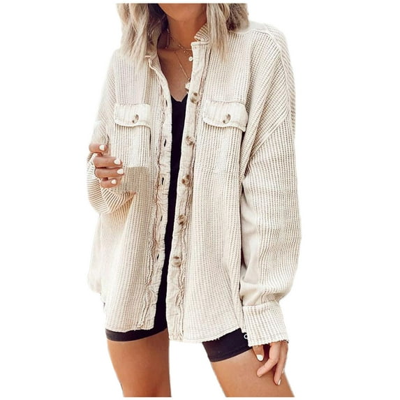 LEAVINGSUO Winter Coats for Women Womens Tops Plus Women Sexy Pocket Crop Workout Long Sleeve Turtleneck Sweatshirt Casual Blouse Coat Tops Outwears Beige XXL