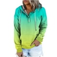 thumbnail image 1 of LEAVINGSUO Women's Sweatshirt Hoodie Fall Winter Fashion Casual,Women's Color Blocking Loose Long Sleeve Hoodie Sweater, 1 of 6