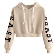 thumbnail image 1 of LEAVINGSUO Women's Sweatshirt Hoodie Fall Winter Fashion Casual,Womens Letters Long Sleeve Hoodie Sweatshirt Pullover Tops Blouse, 1 of 7