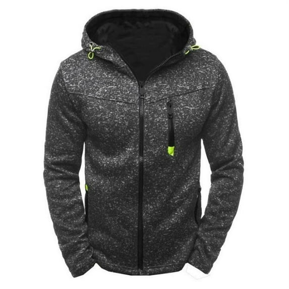 LEAVINGSUO Womens Tops Winter Coats for Women 2021 New Men's Hoody Zipper Slim Hoodies Sweatshirts Pullover Coat Jacket Black XXL