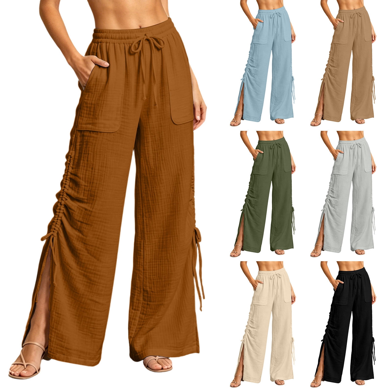 LEAVINGSUO-Womens-Wide-Leg-