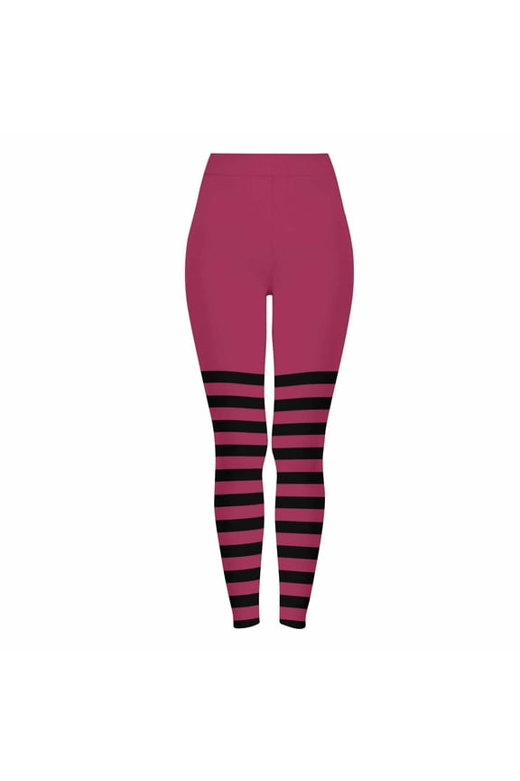 Yoga Pants Leggings for Women Plus Size Women's Print Fashion Comfortable Casual Hip Lift Yoga Pants Leggings Hot Pink XXL