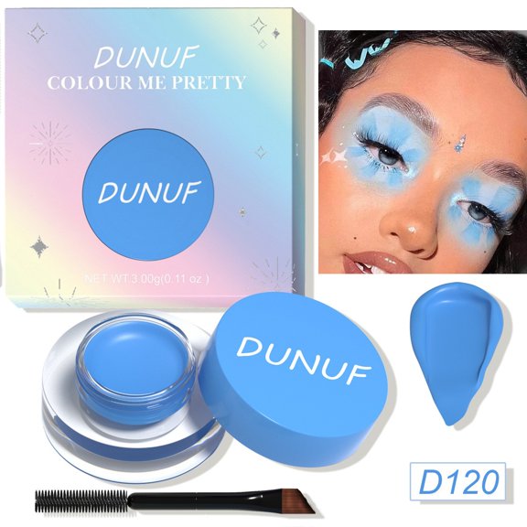 LEBONYARD 12 Colors Matte Multi-Use Gel Cream Waterproof Smudge Proof Eyebrow Eyeliner Face Paint with Double End Brush 3g