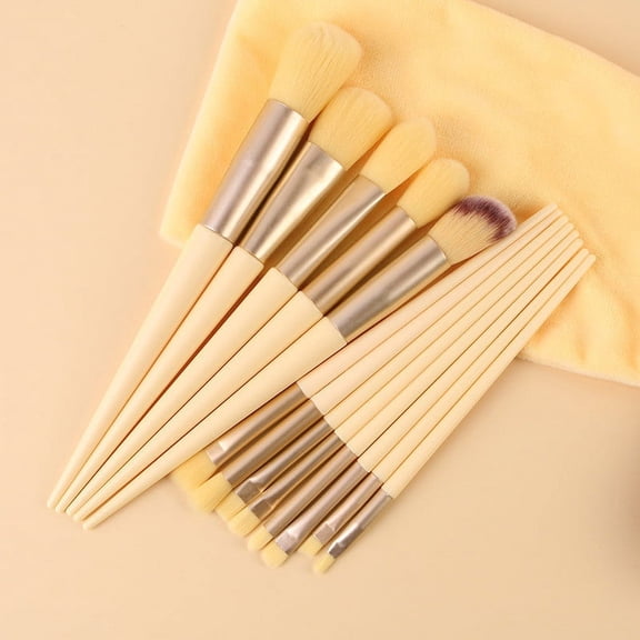 LEBONYARD 13 Pcs Makeup Brush Set, Soft Bristles for Blush and Loose Powder, Full Face Beauty Tools