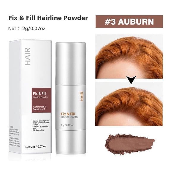 LEBONYARD 2-in-1 Hairline Filler & Eyebrow Contour Shadow Powder Long Lasting Natural Fill In Sparse Areas 2g