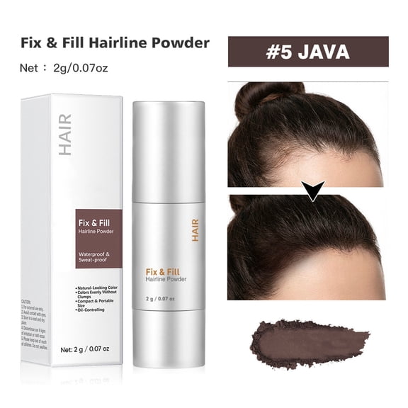 LEBONYARD 2-in-1 Hairline Filler & Eyebrow Contour Shadow Powder Long Lasting Natural Fill In Sparse Areas 2g