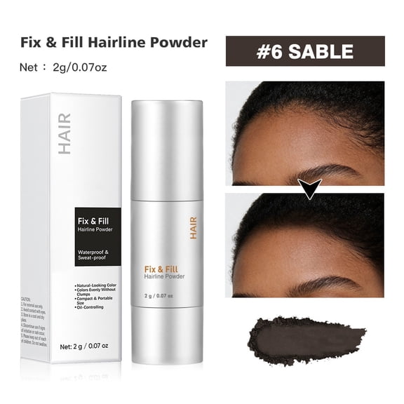 LEBONYARD 2-in-1 Hairline Filler & Eyebrow Contour Shadow Powder Long Lasting Natural Fill In Sparse Areas 2g